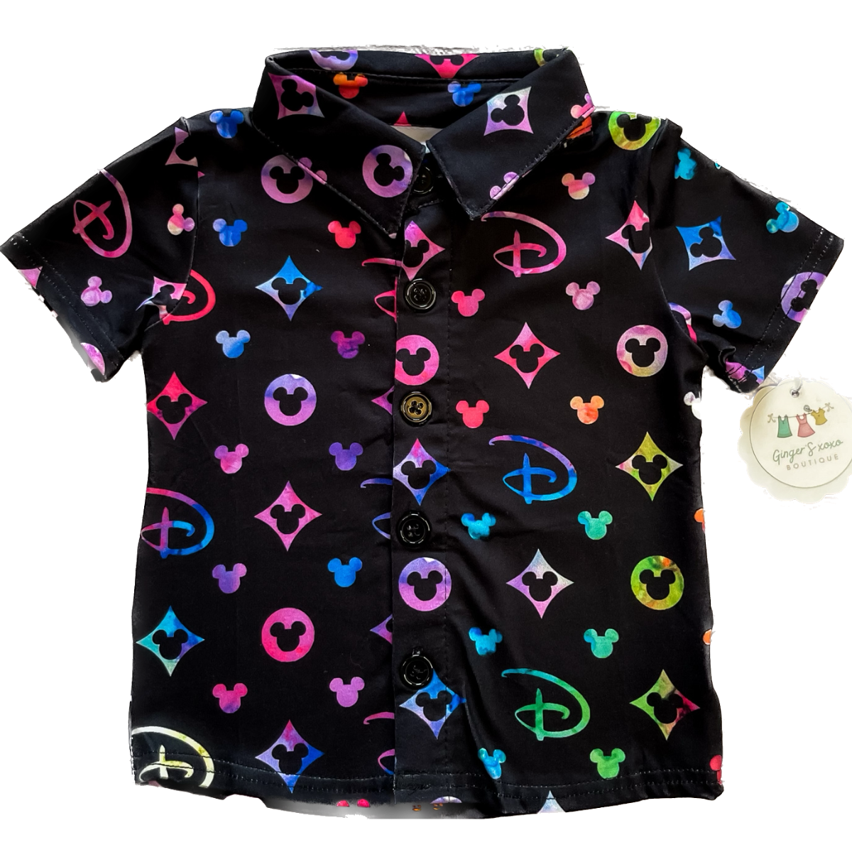 Enchanted Designer Inspired Print Boys Button-up shirt – Ginger's