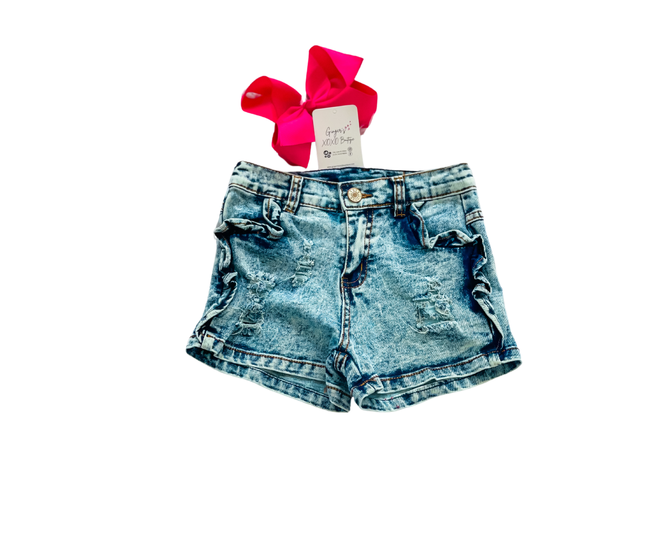 Girl's Distressed Denim Shorts