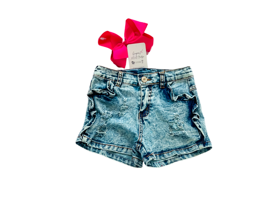 Girl's Distressed Denim Shorts