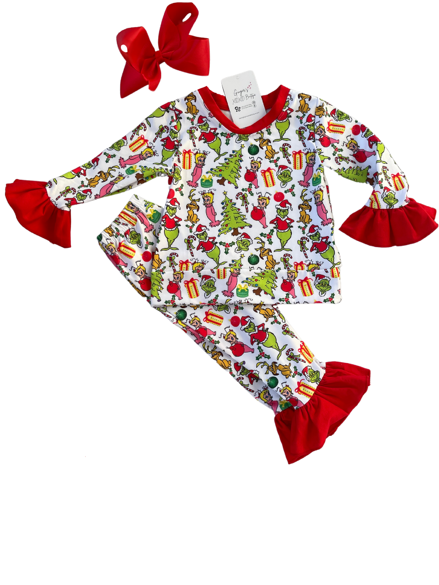 Girls "You're A Mean One" Mr. Grinch Pajamas