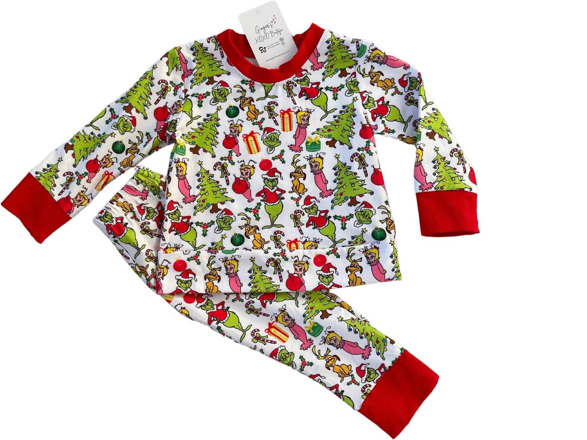 Boys You're A Mean One Mr. Grinch Pajamas – Ginger's XOXO Boutique