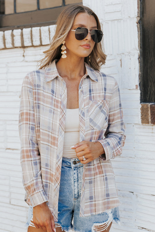 Light Khaki Classic Plaid Pattern