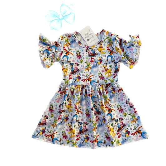 Girls Enchanted Winter Wonderland Dress