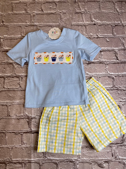 Sand Pail Boys short set