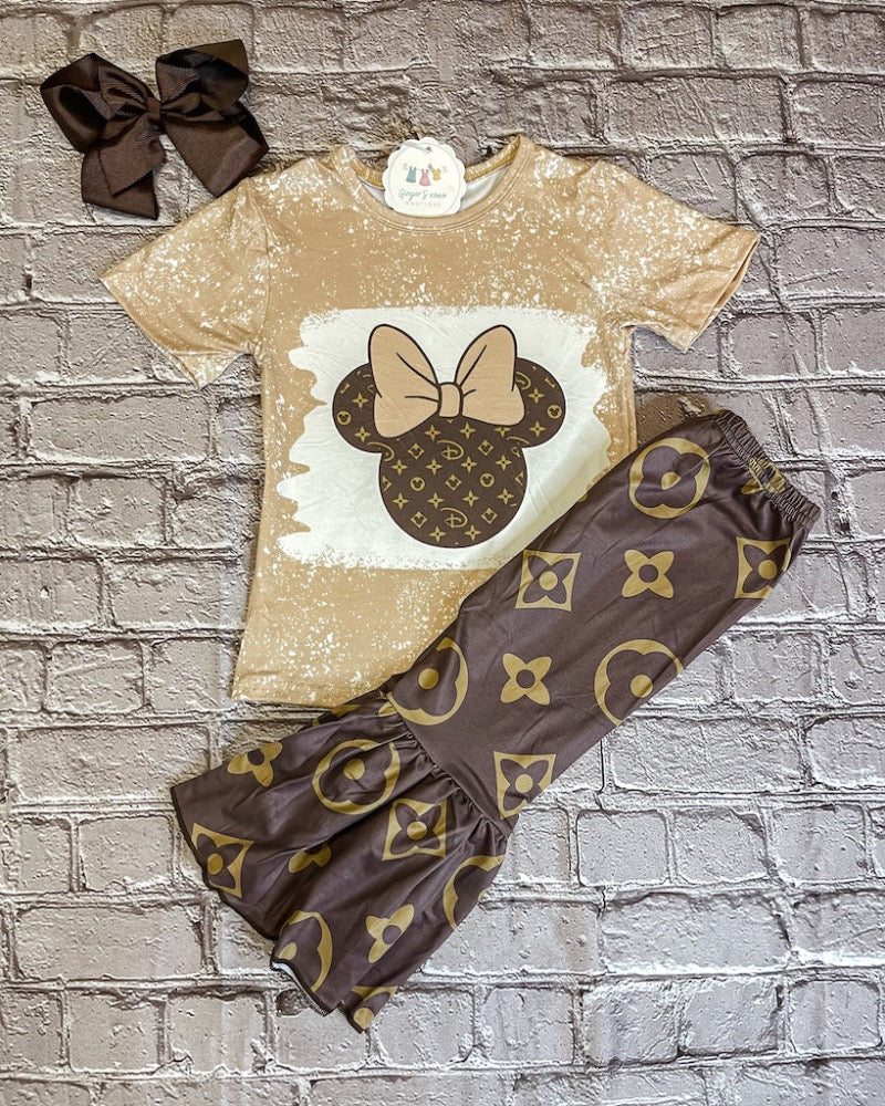 Minnie Mouse Designer Inspired Shirt & Pants